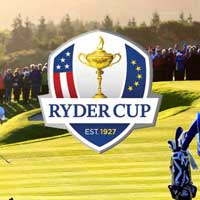 ryder cup  logo over a green