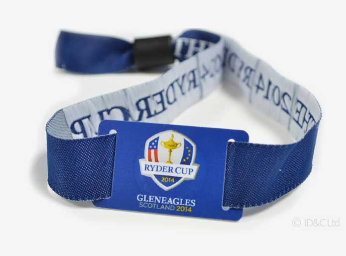 custom RFID wristband for the ryder cup