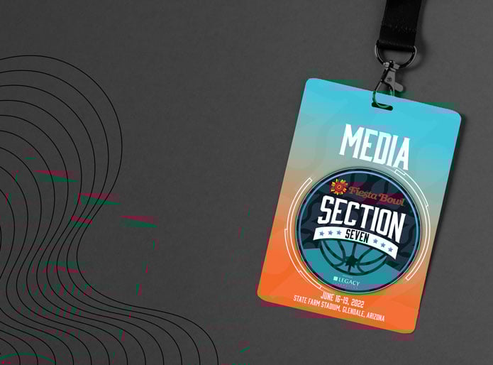 a rfid pass on a black background with a rfid wave