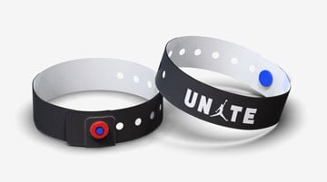 Custom plastic wristbands one color print