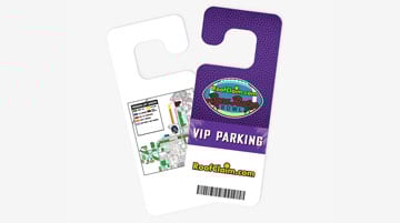 design custom mirror hook parking passes 