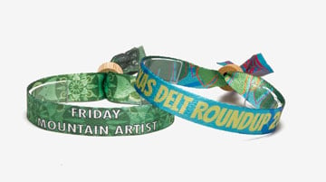 Eco Friendly Custom Recycled Cloth Wristbands