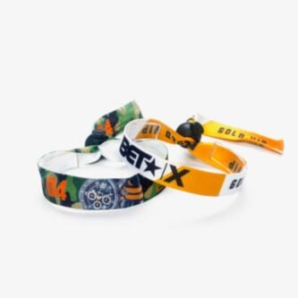 custom cloth reusable wristbands 