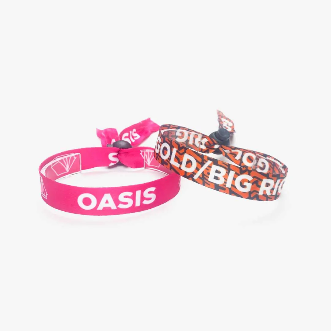 Custom embroidered new arrivals wristbands