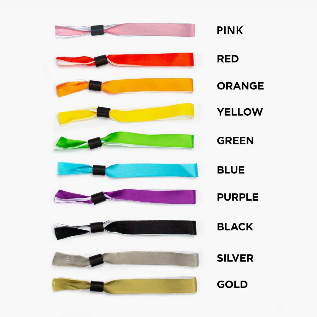 Pre Printed Cloth Wristbands Cheap Fabric Wristband ID C