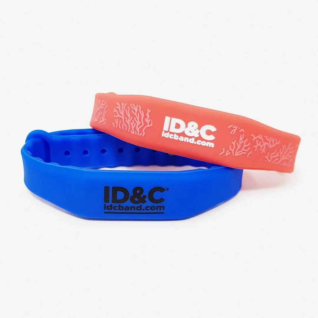 Oval Face Silicone Wristbands with RFID Tag | ID&C
