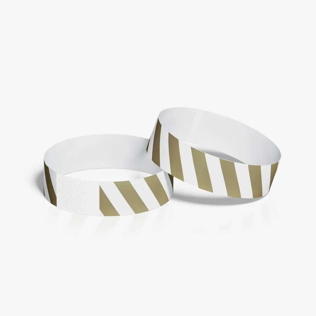 Plain best sale paper wristbands