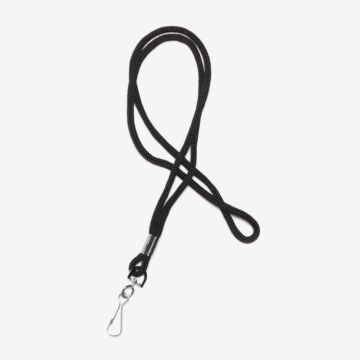 stock cord lanyards - black