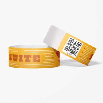 Custom printed full color paper wristbands for events
