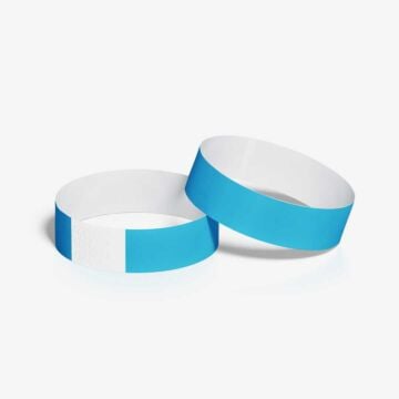 Same-day shipping for tyvek paper wristbands, plain stock, unprinted - blue 