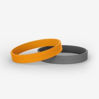 Debossed custom silicone rubber wristbands for fundraising 