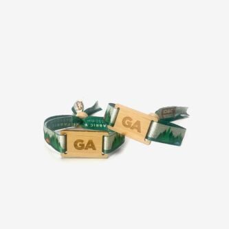 Custom eco-friendly RFID wristbands for events with wooden smartcard