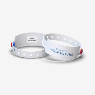 Custom RFID NFC plastic wristbands for events and water parks 