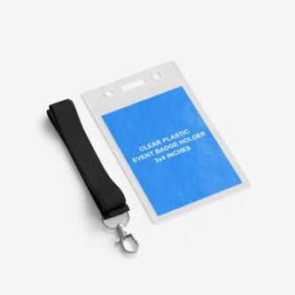 Clear plastic Badge Holders fit insert 3x4 inches A7