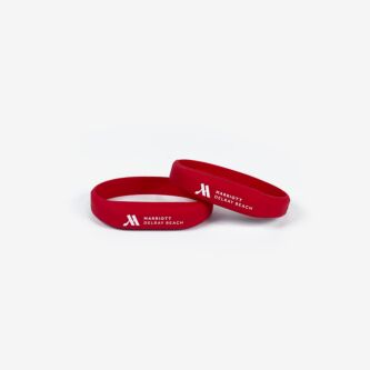 Two RFID Ultra Slimline Wristbands Red