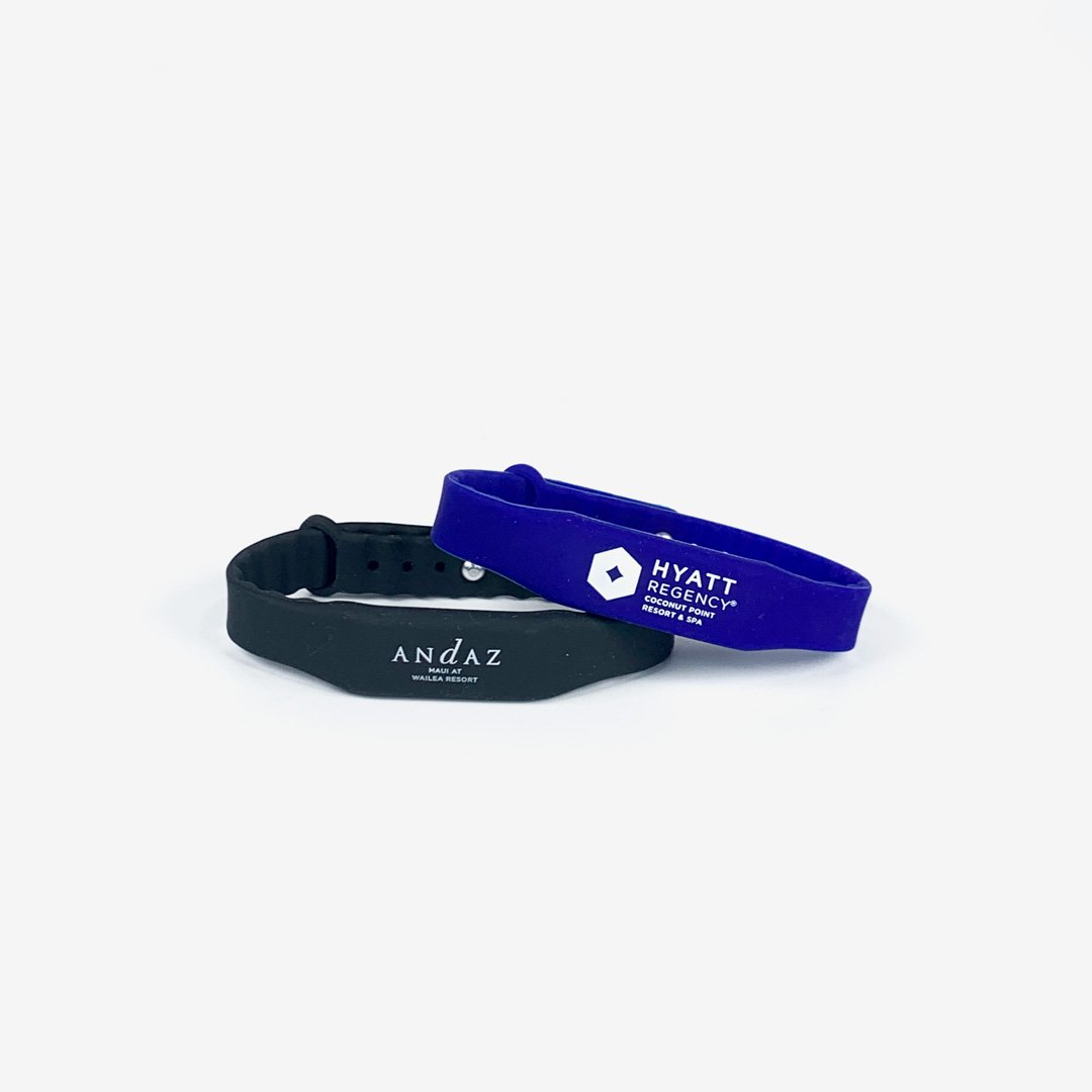 RFID Slim Adjustable Silicone Wristband