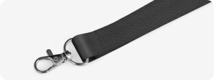 Blank Plain Stock Polyester Lanyard