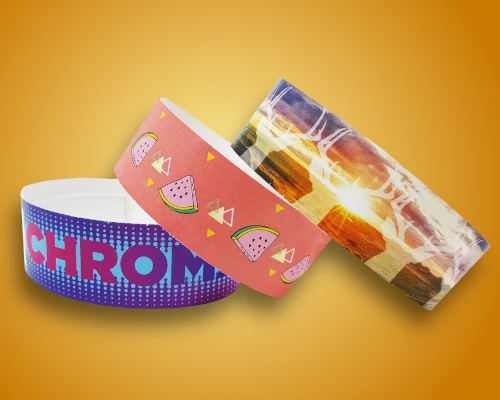 Bracelet papier Tyvek impression couleur