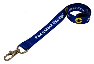 Face Mask Exempt Lanyard