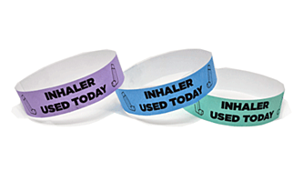 Paper-Like Custom 3/4 inch Tyvek Wristbands for Events 1,000 Count Aqua Image or Logo Personalized Bracelets 
