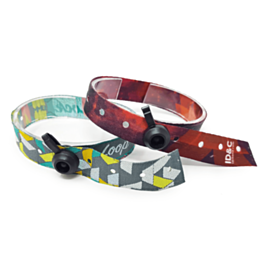 Loop Lock Wristbands - Loop Lock Ribbon Wristbands | ID&C
