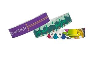 3 recyclable eco friendly paper wristbands