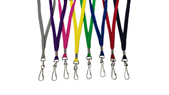 Coloured Tubular Lanyards