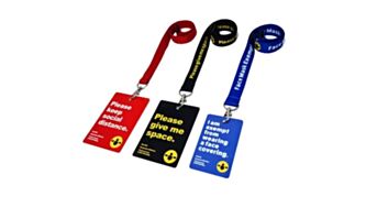 Social Distance Awareness event pass and Lanyard