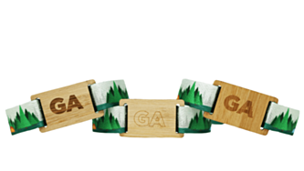 Recycled fabric with a bambo smartcard