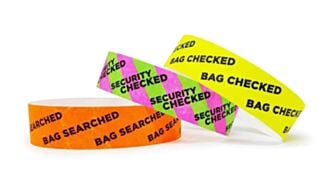 Bag Checked Tyvek Wristband