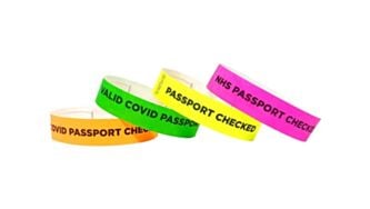 Passport Checked Tyvek Wristbands