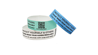 'WASH YOUR HANDS' reminder Wristbands