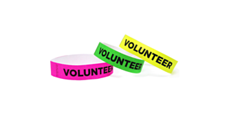 Volunteer Tyvek Wristbands