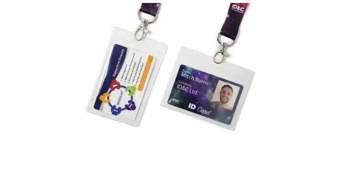 Business Card Lanyard Pouches