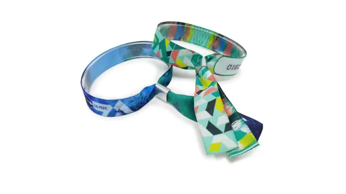 Fabric Wristband Metal Ring
