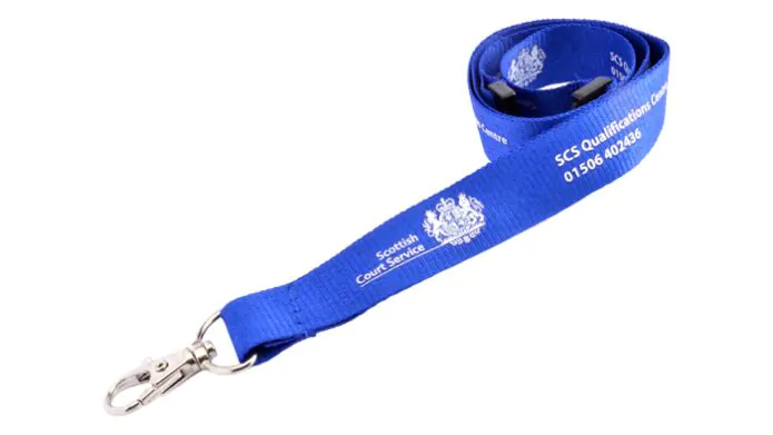 One Colour Print Lanyard