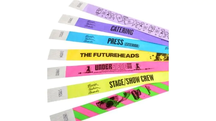 Black Tyvek Wristbands Printed Paper Wristbands |