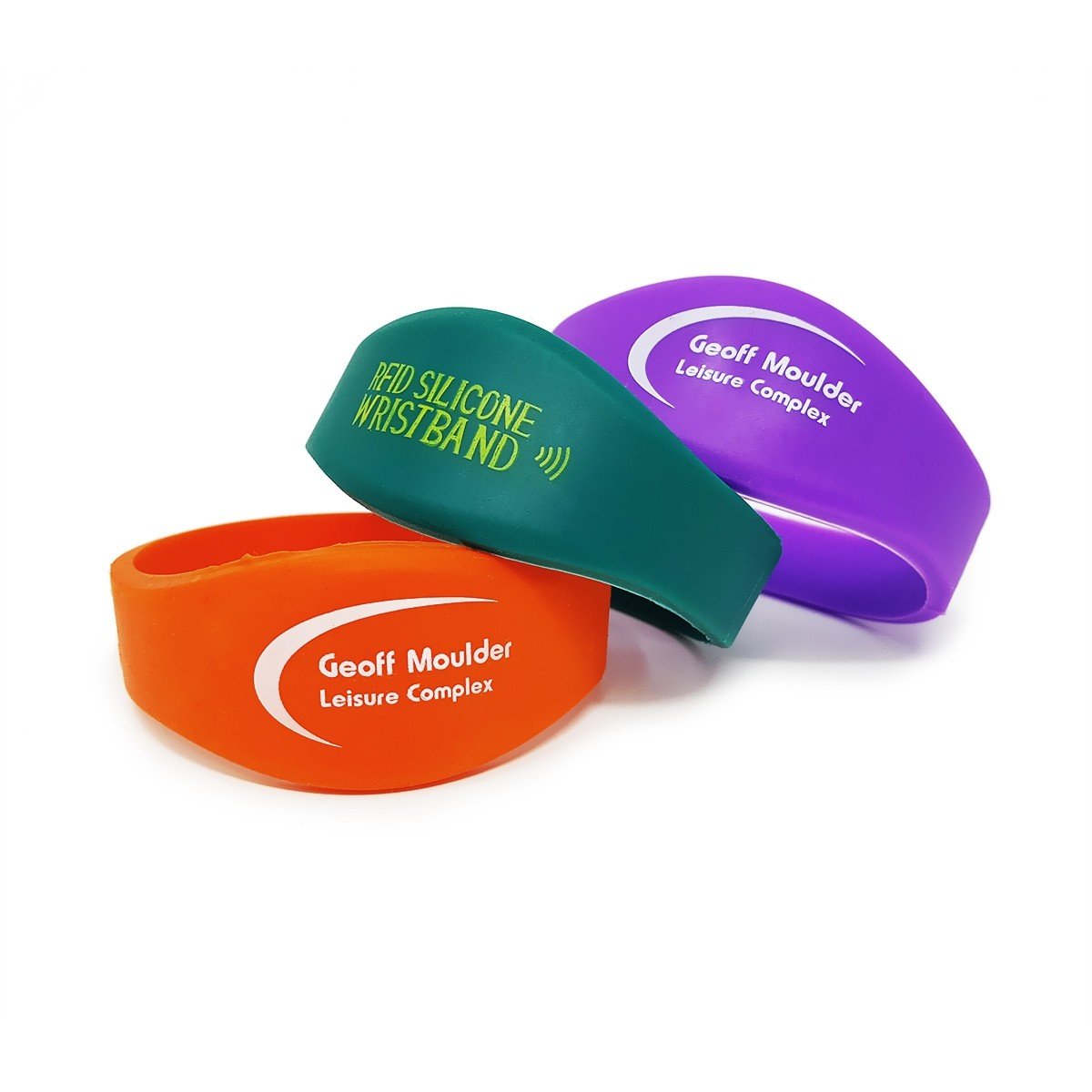 RFID Oblate Face Thick Strap Silicone Wristband RFID Wristbands ID C