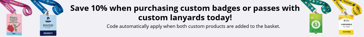 10% off custom badges