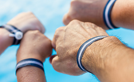 Are wristbands waterproof?