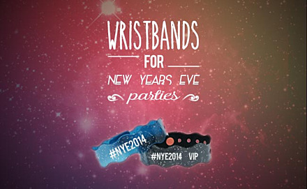 New Years Eve & Christmas Party Wristbands