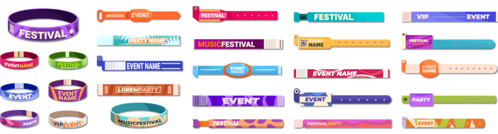 Idées de designs de bracelets de festivals