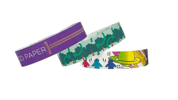 bracelet en papier recyclable