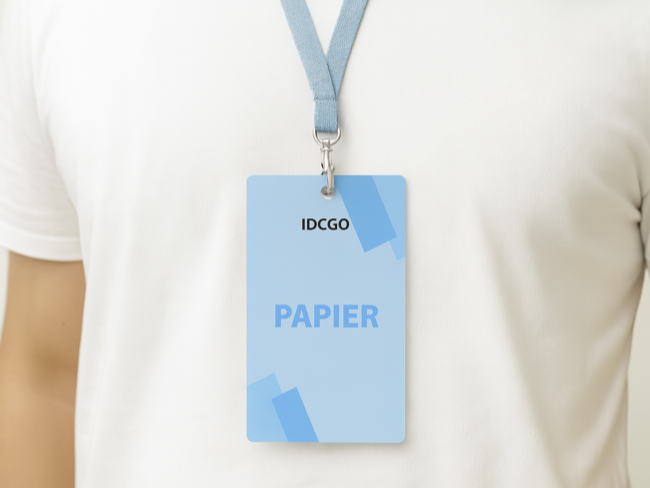 Badge papier, option écologique