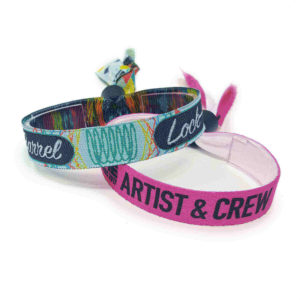 Fabric Wristbands with a barrel Lock
