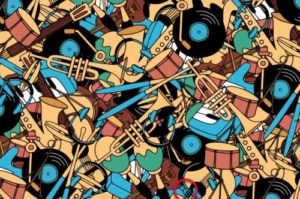 Can you find the microphone hidden within the musical instruments in under 60 seconds?