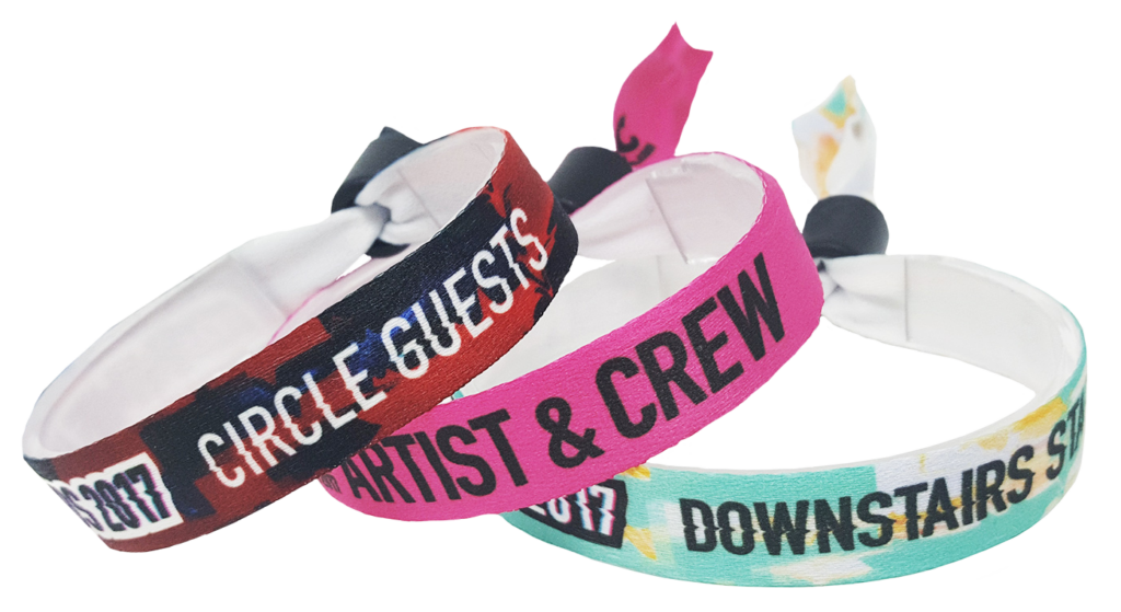 printed fabric wristbands